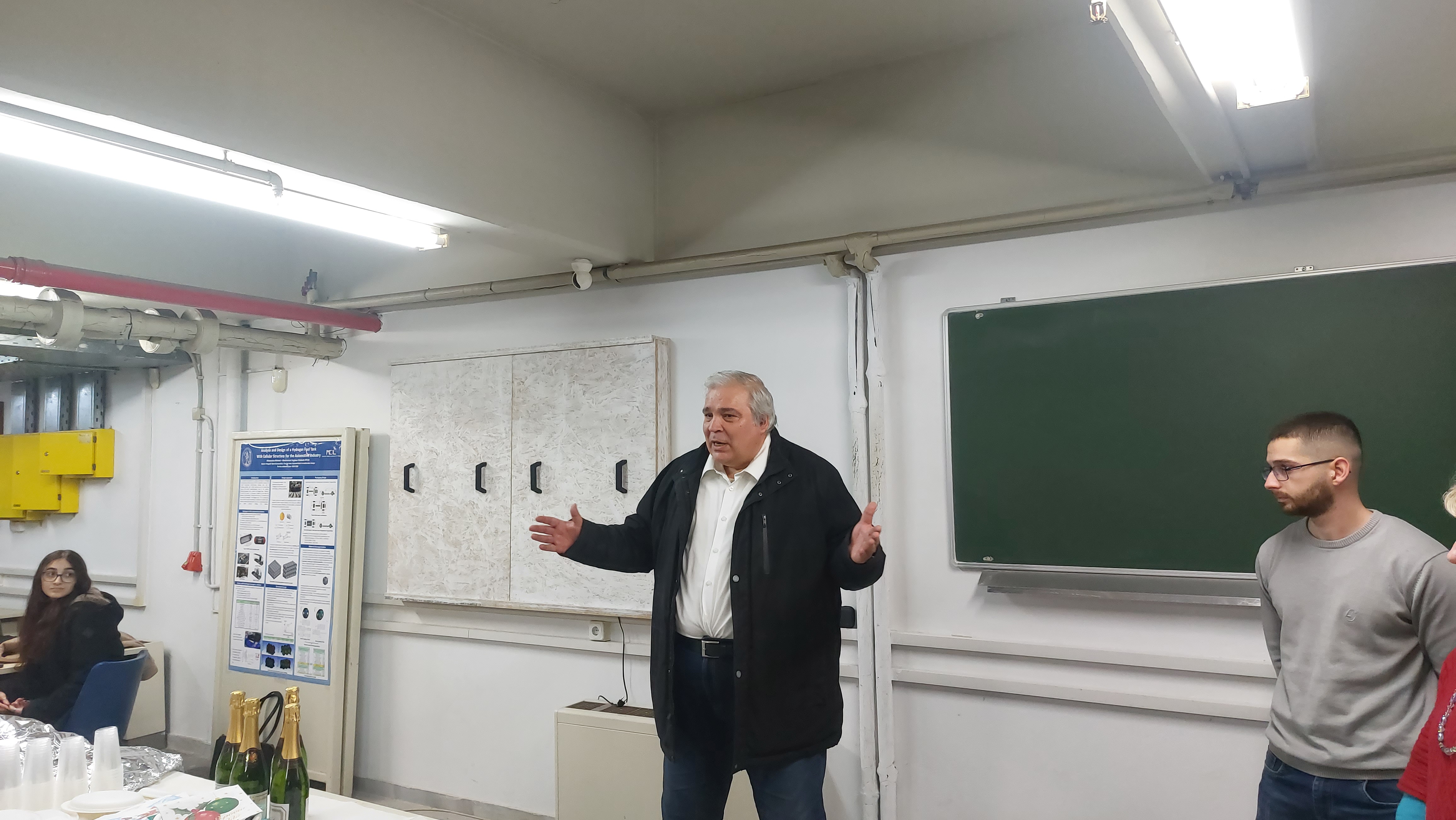 Prof. Vasilios Spitas speaking during the third Michael Sfantzikopoulos Award ceremony