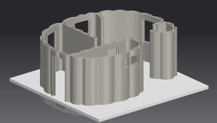 Digital design for the 3BUILD printed house geometry