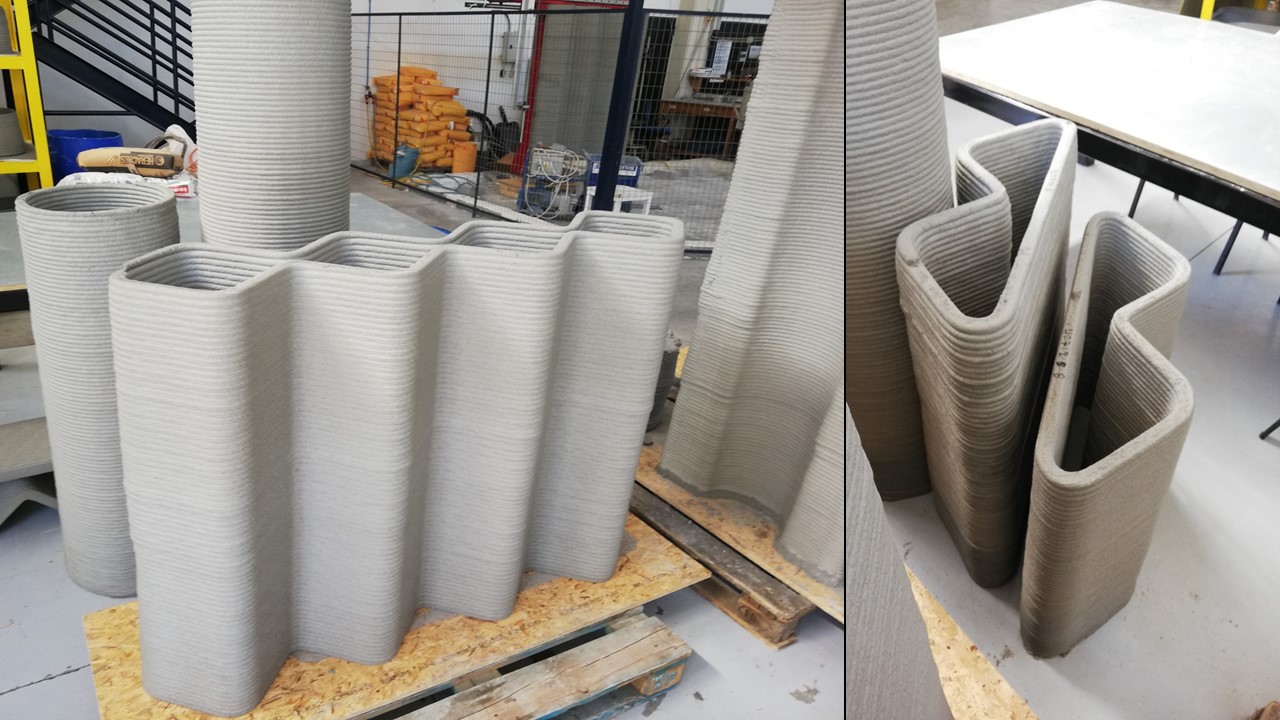MD-Lab half-scale 3D printer used for 3BUILD prototype development