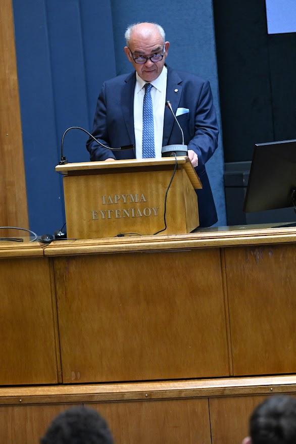 NTUA Rector Ioannis Chatzigeorgiou speaking at BAPT 2025