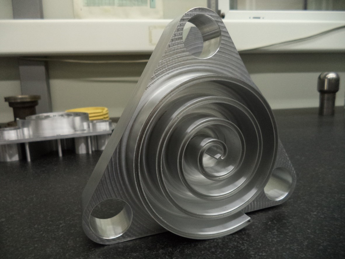 Manufactured scroll-compressor spiral