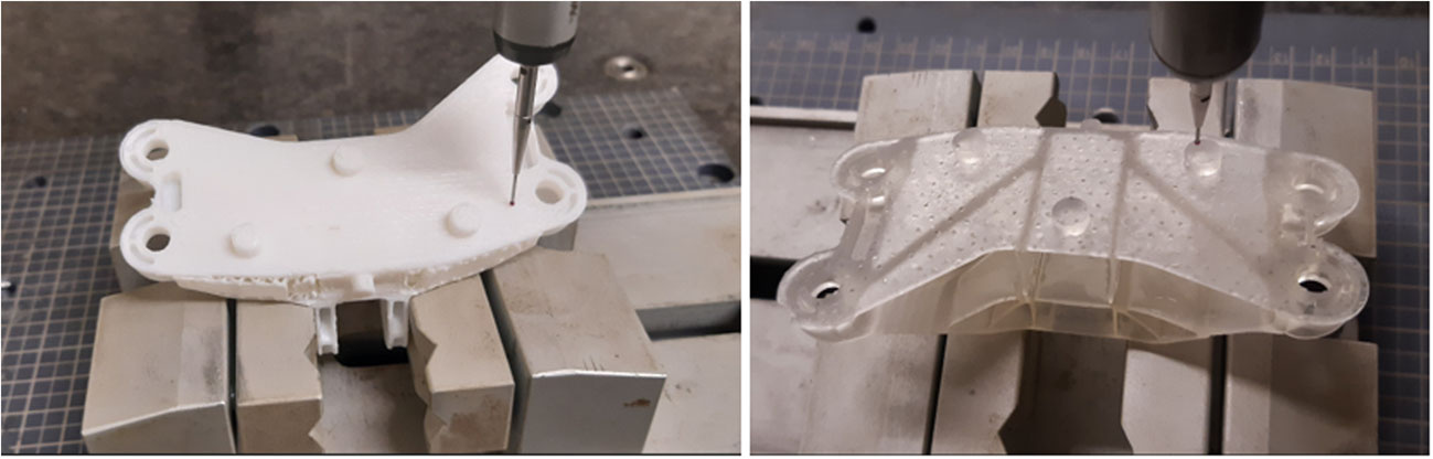Coordinate measuring machine evaluation of additive-manufactured bracket datum features
