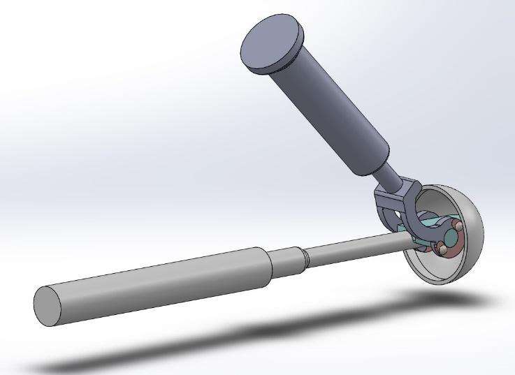 CAD model of the acetabular cup medialization tool