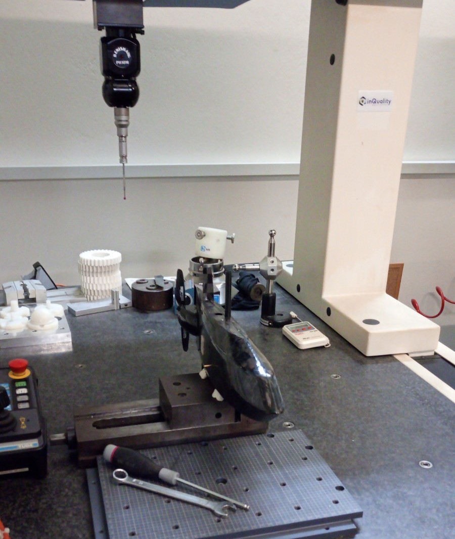 UAV fuselage reverse engineering on a coordinate measuring machine