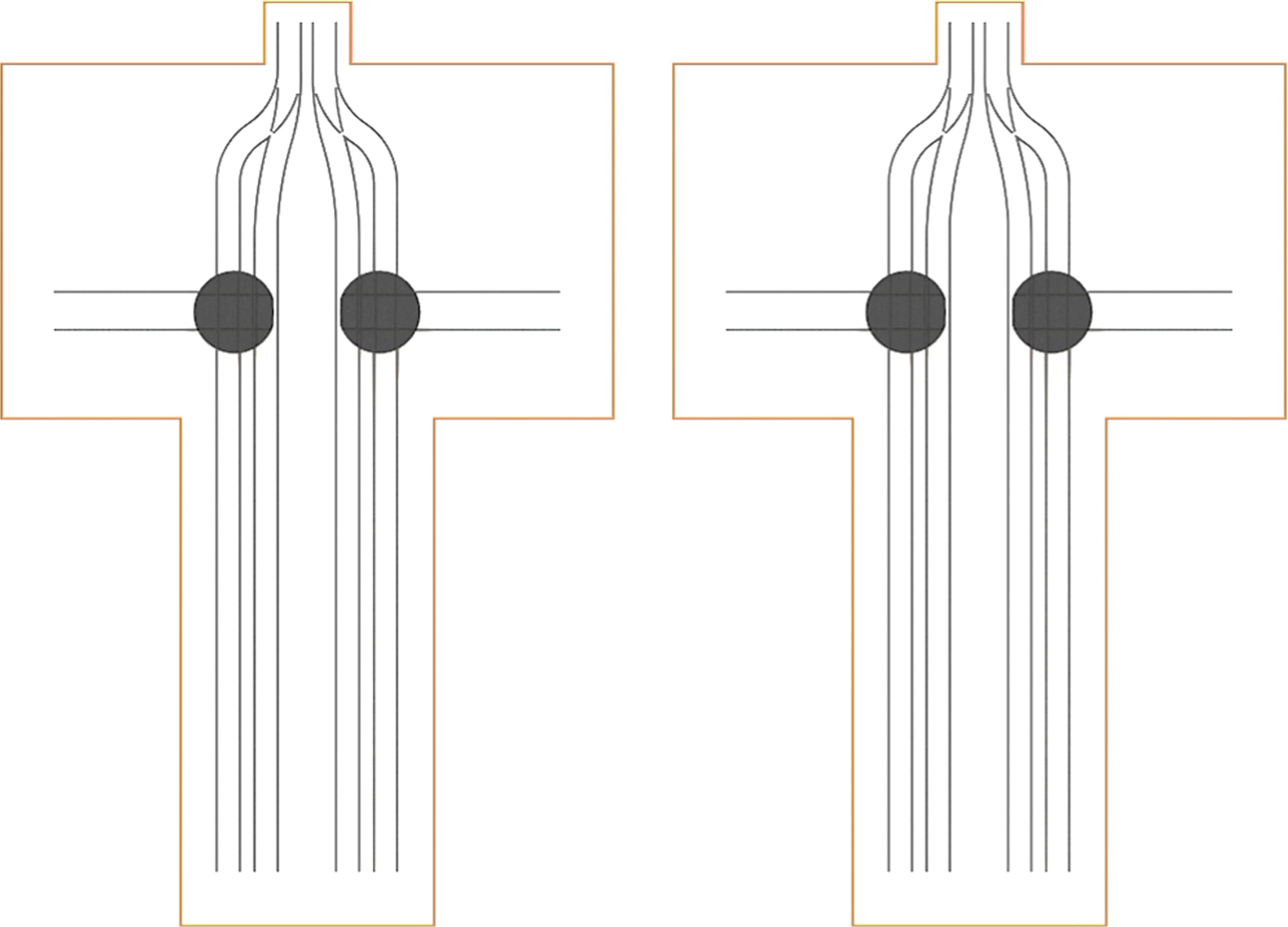 Schematic representation of wagon tracks for mineral loading and commercial-goods unloading at the French Wharf of Lavrion