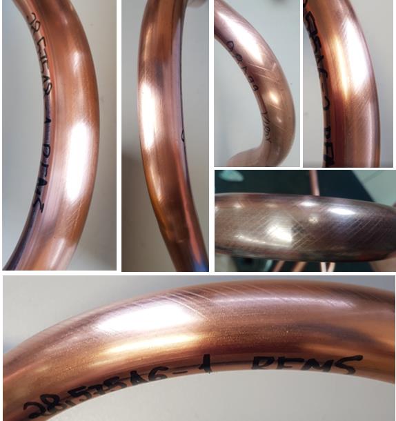Lüders Lines in Copper Tube Bending