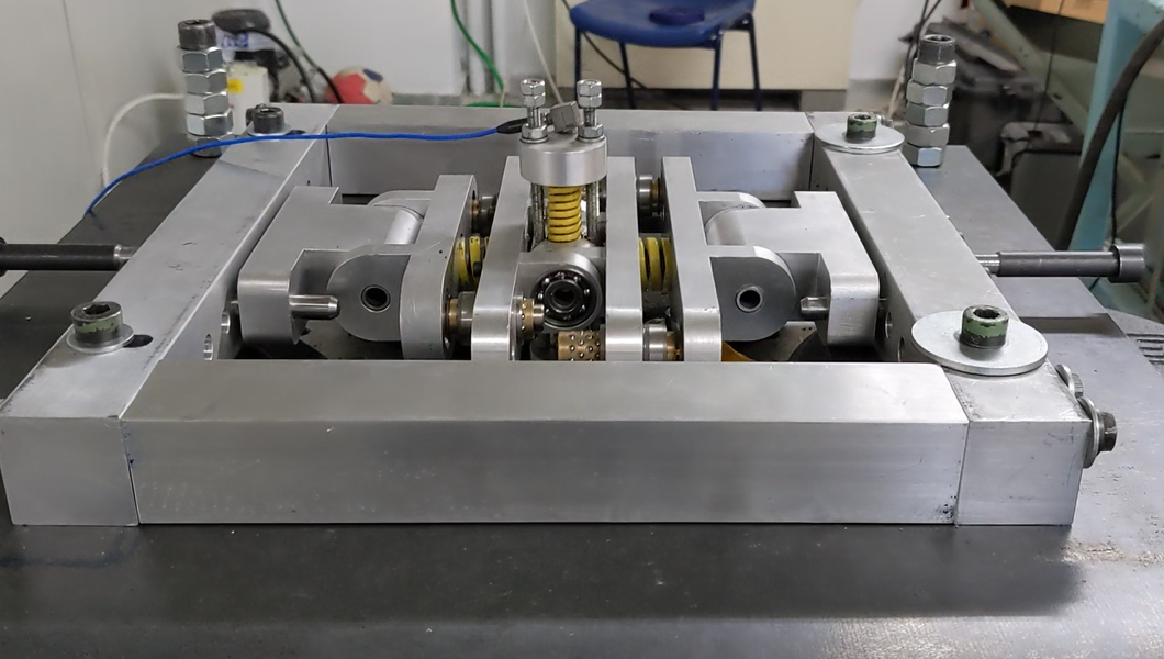 NOESIS KDamper prototype during laboratory testing