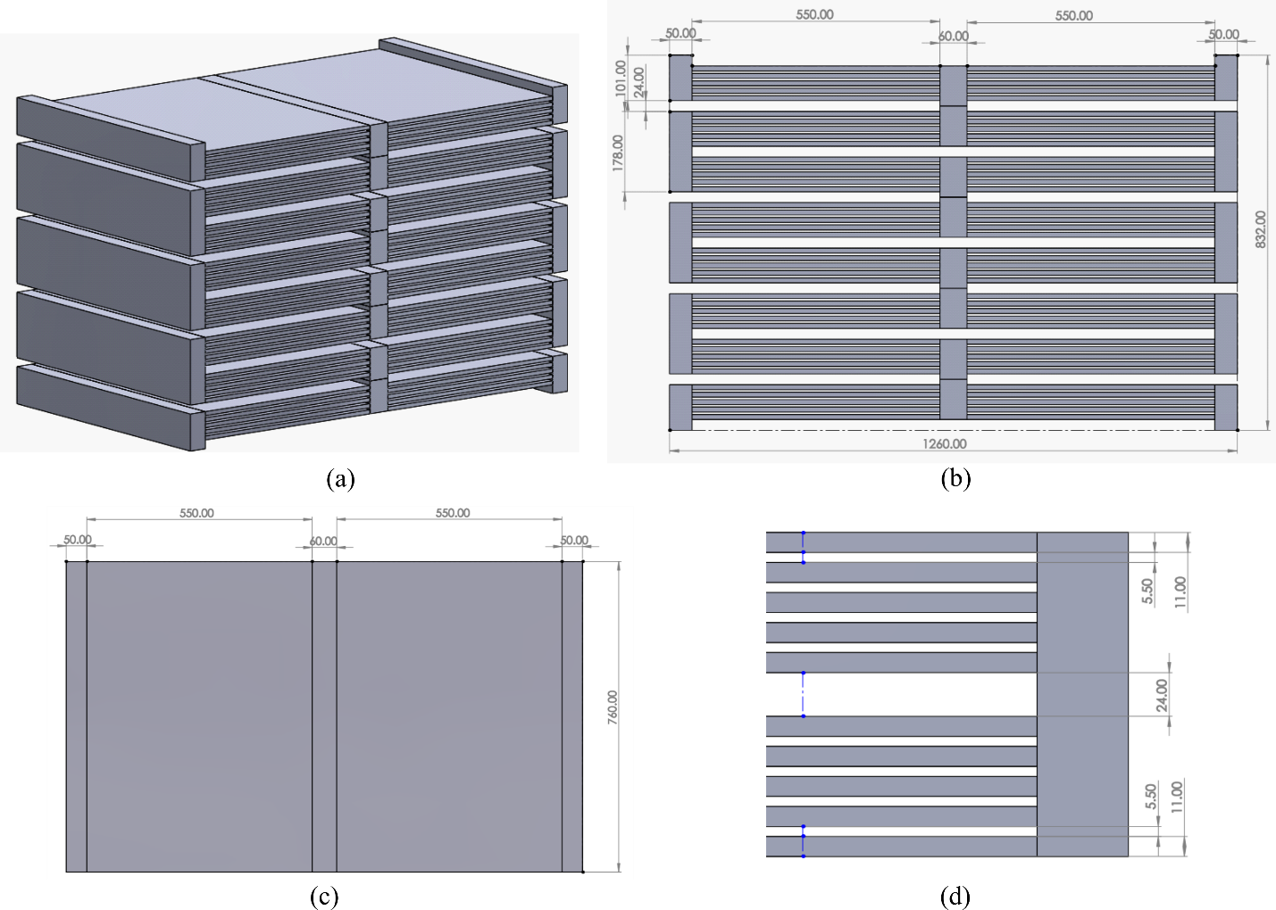 Leaf spring pack design and dimensions for the NOESIS KDamper concept